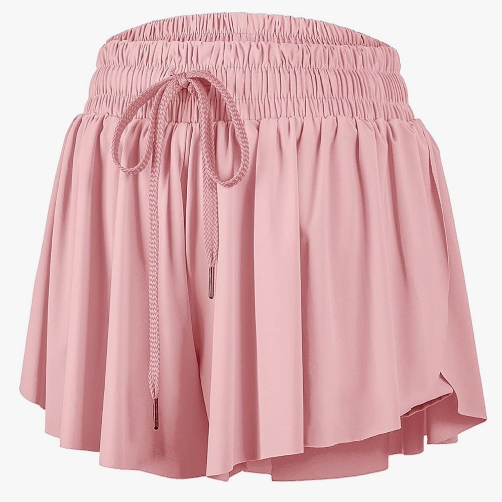 Blaosn Flowy Athletic Shorts for Women Gym Yoga Workout Medium Pink